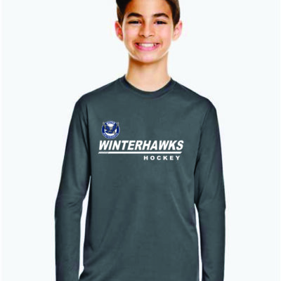 WINTERHAWKS YOUTH PERFORMANCE LONG SLEEVE T-SHIRT